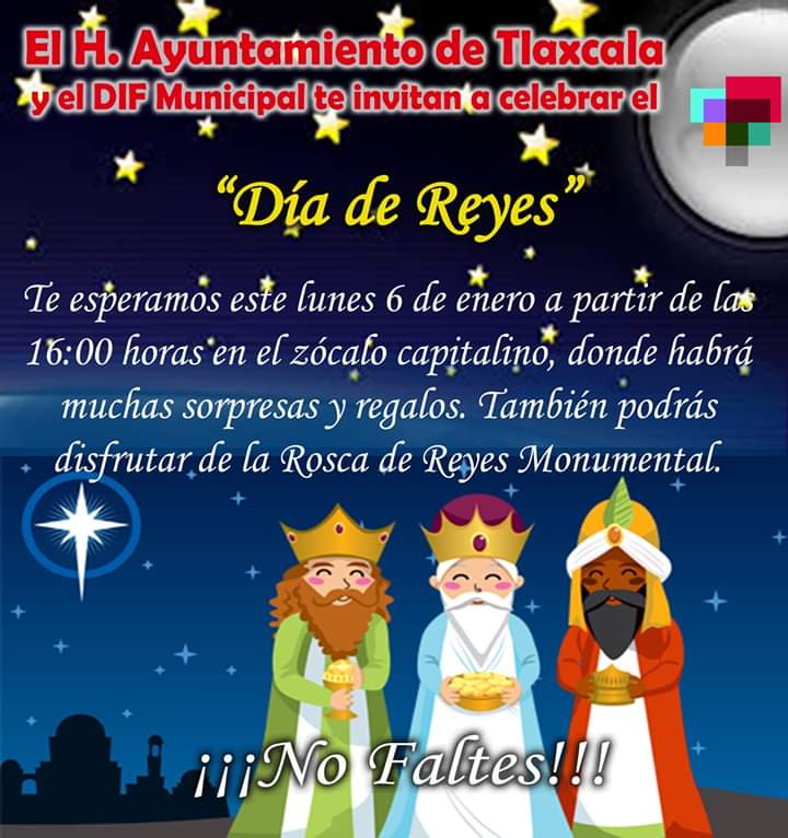 Día de Reyes en el municipio de Tlaxcala