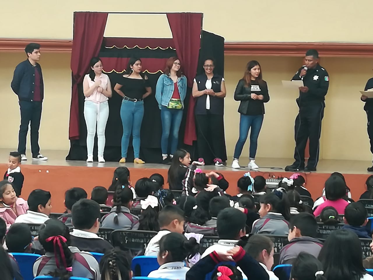 .Cientos de estudiantes en el municipio de Contla de Juan Cuamatzi han recibido la orientación de los programas de prevención del delito.