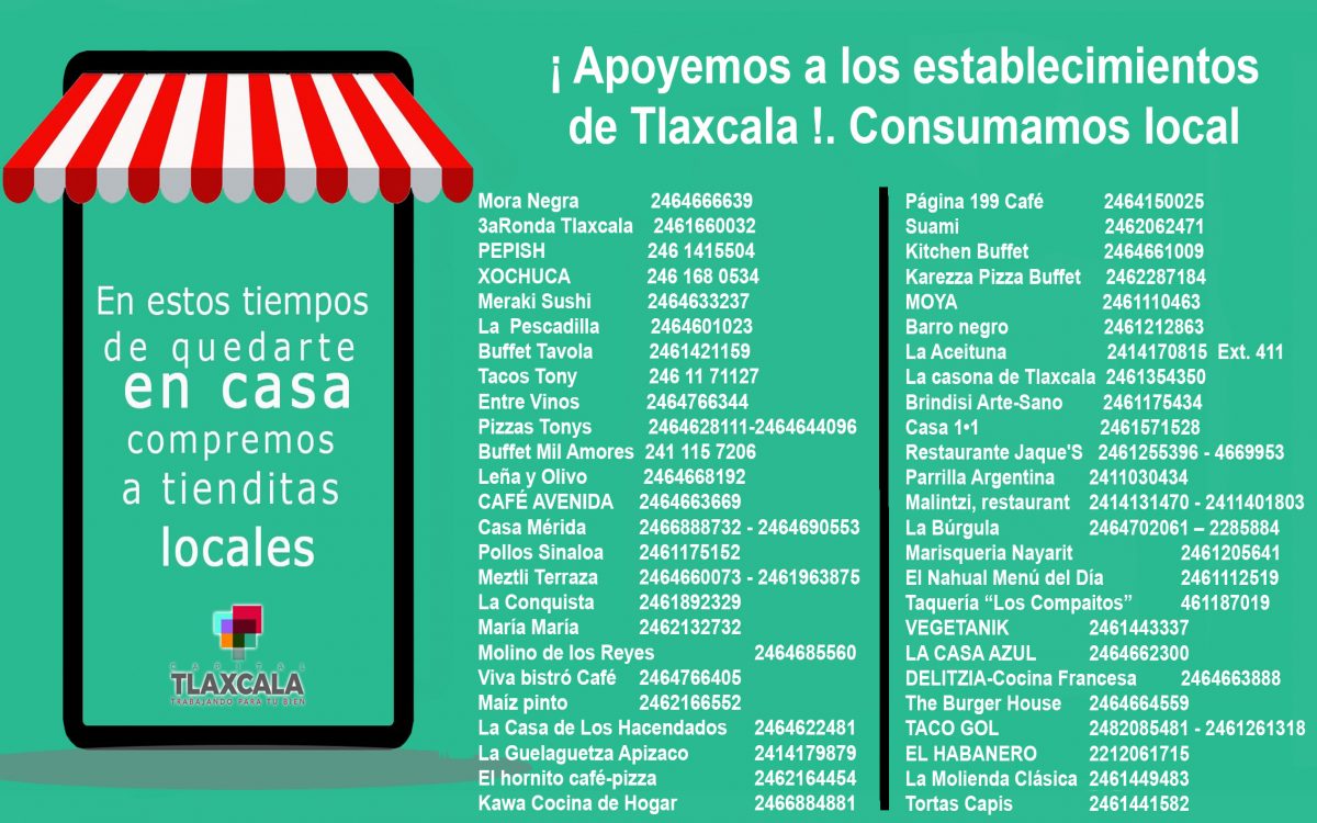 ¡Apoyemos a los establecimientos de Tlaxcala!