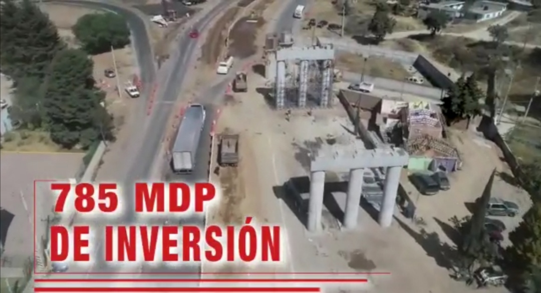 Con una inversión pública de 785 MDP, la Modernización de la carretera Tlaxcala-Apizaco.