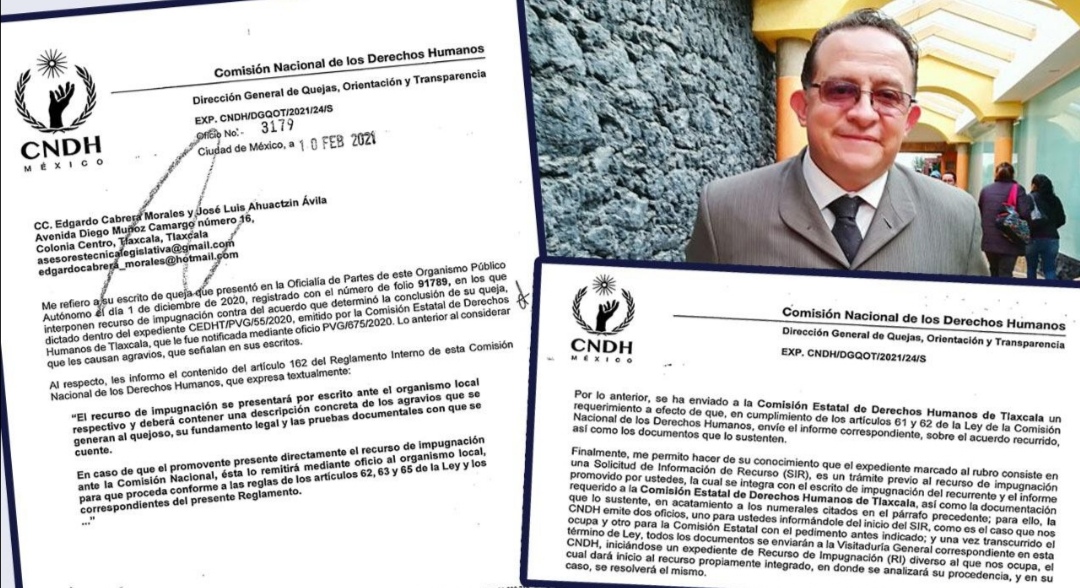 CNDH radica Recurso de Impugnación contra omisión de Cid del Prado Pineda en la CEDH