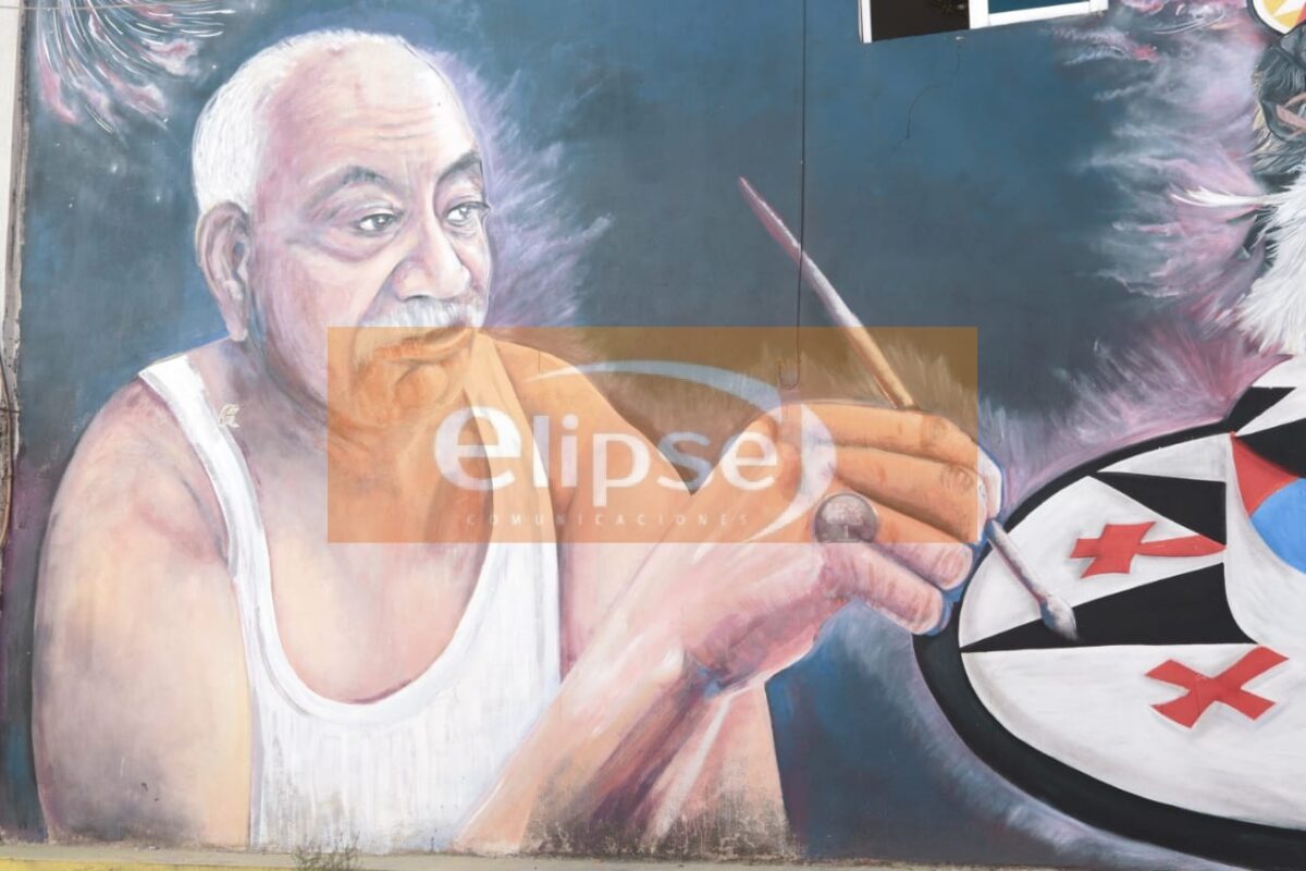 En el barrio de Capula, municipio de Zacatelco, luce el mural a Don Pompeyo Ortega