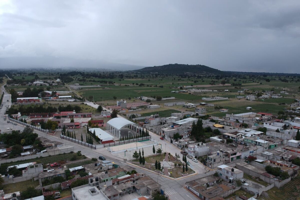 Vista aérea de San Juan Ixtenco