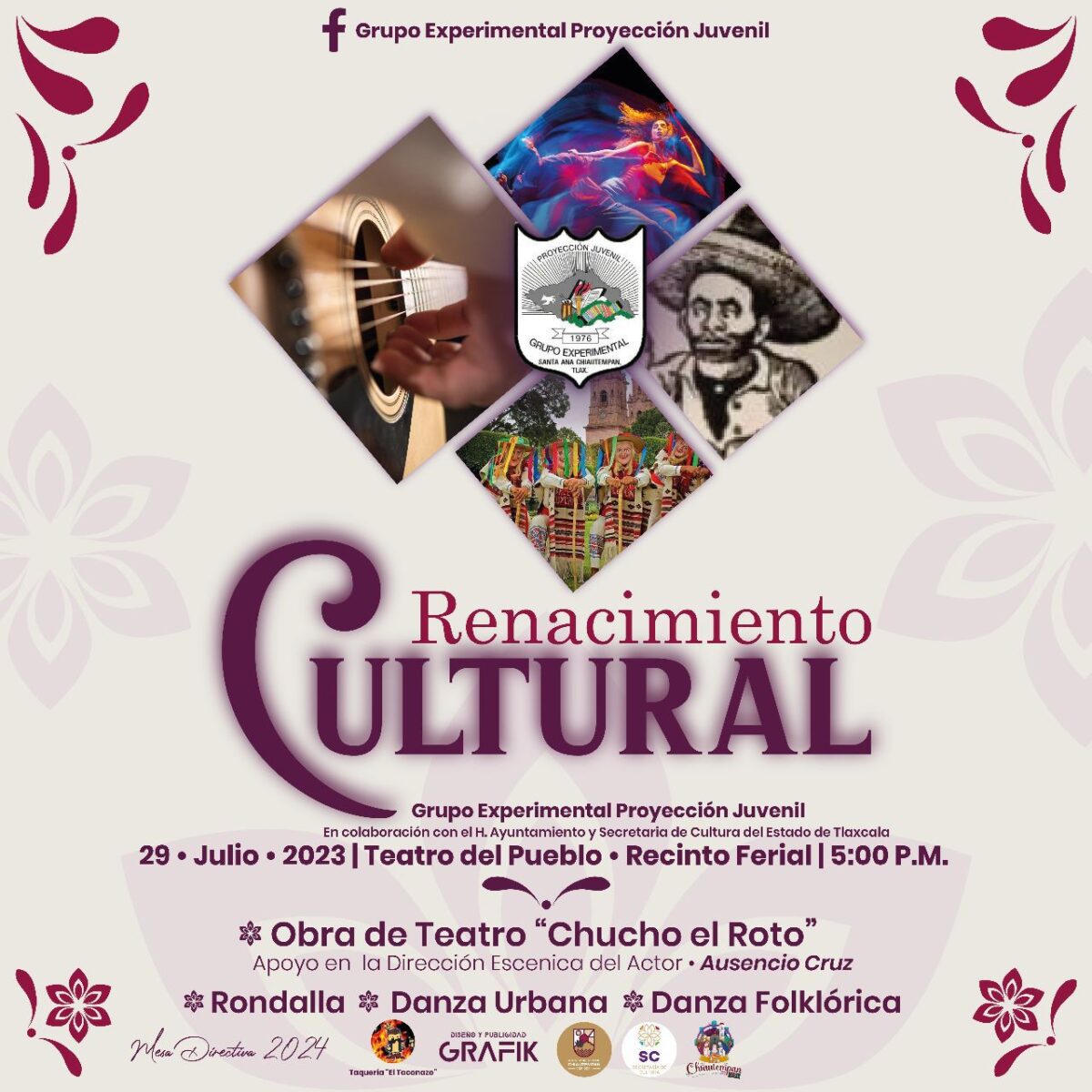 Presente en Feria de Chiautempan 2023 “Renacimiento Cultural” de Proyección Juvenil