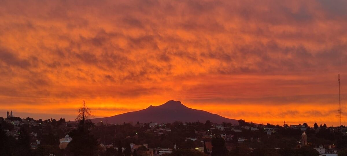 Así amanece esta mañana en Tlaxcala