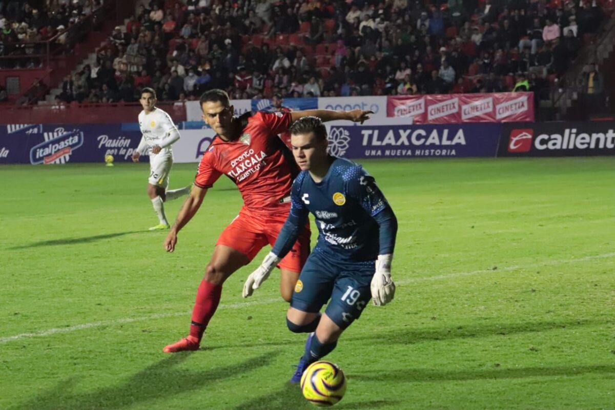 Coyotes Tlaxcala FC, cayó esta noche 1-0, frente al equipo Dorados