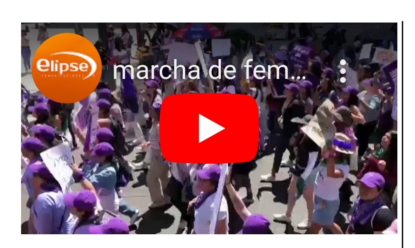 Contingentes de mujeres inician este medio día la marcha con motivo del 8M,