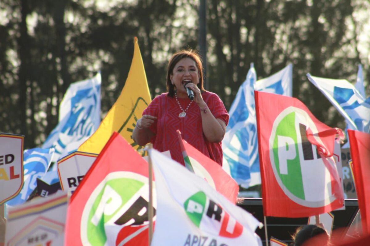 La candidata del Frente “Fuerza y Corazón por México” a la presidencia de la República, Xóchitl Gálvez