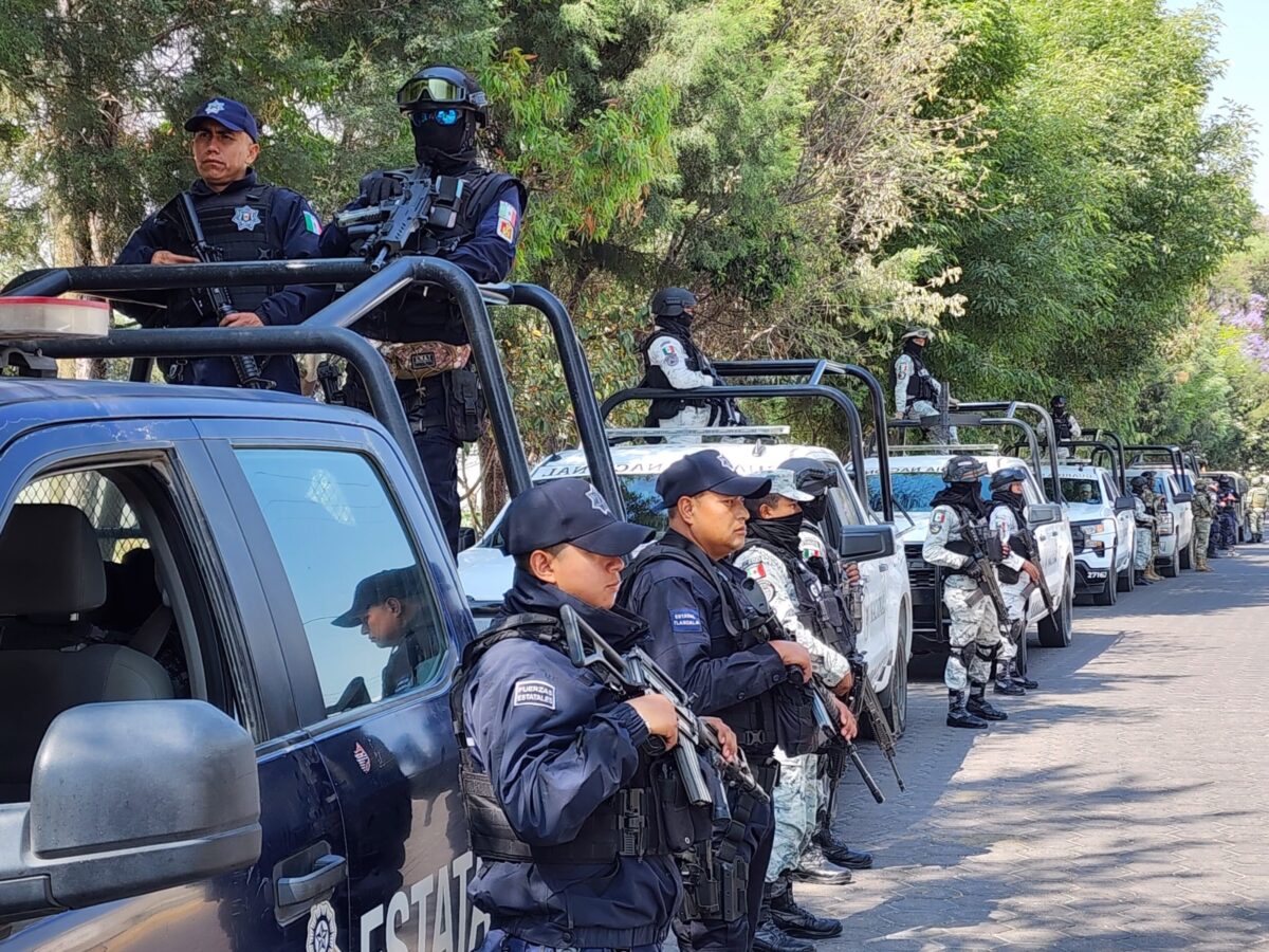 MANDO COORDINADO: DESPLIEGA SSC MÁS DE 100 POLICÍAS EN ZACATELCO