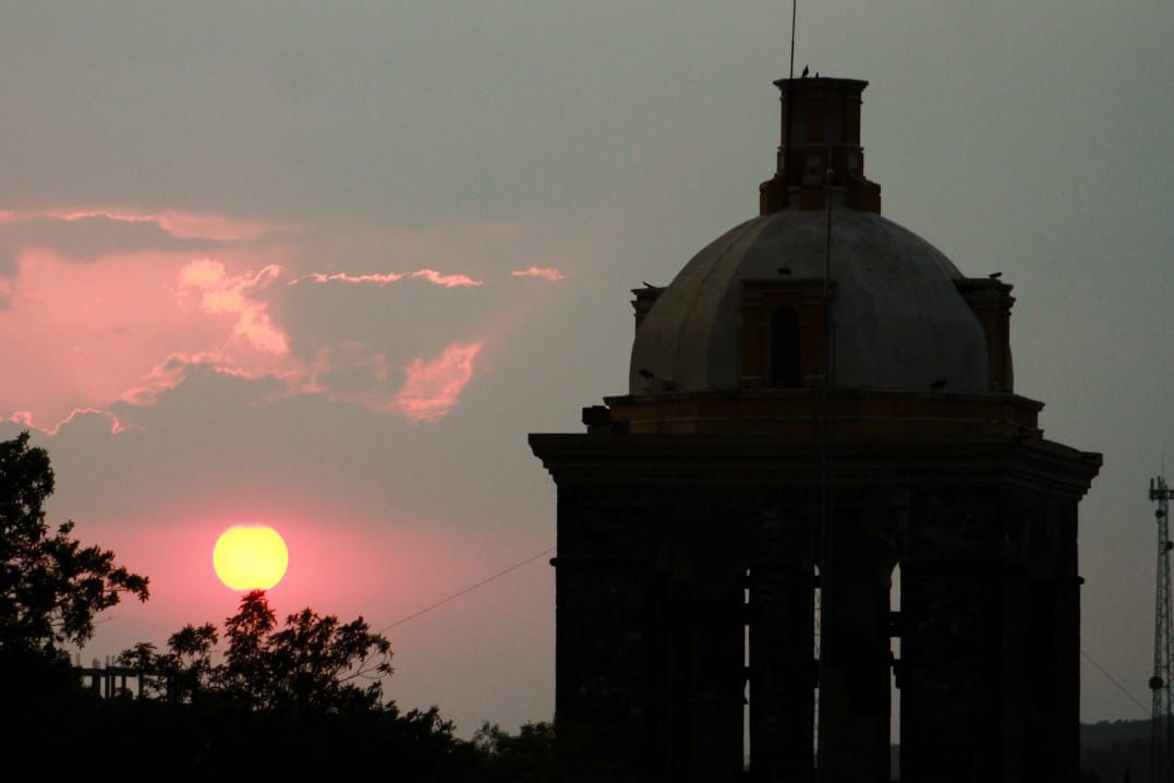 Días calurosos de bellos atardeceres en Tlaxcala