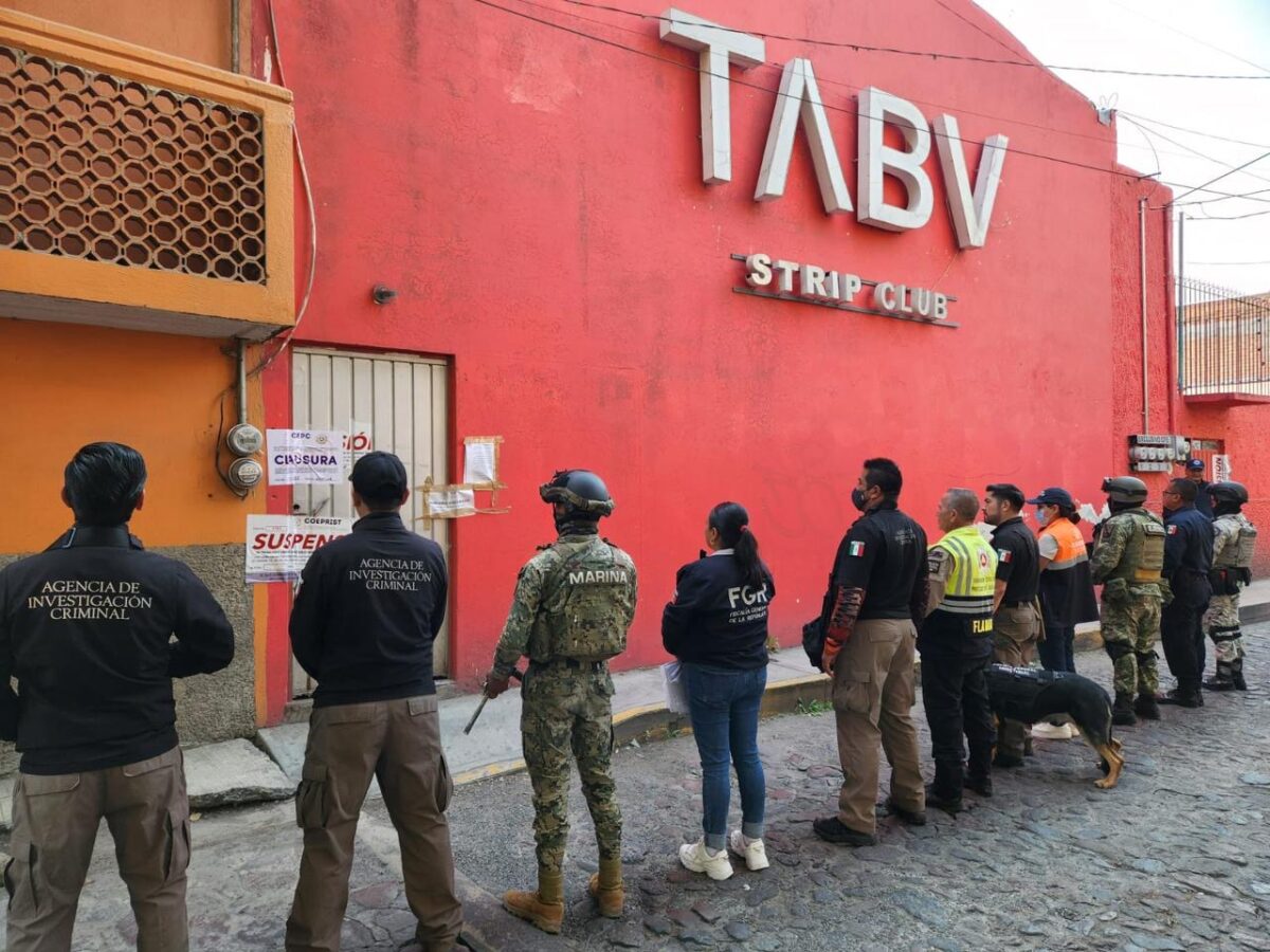 FGR CUMPLIMIENTA ORDEN DE CATEO EN CENTRO NOCTURNO EN TLAXCALA