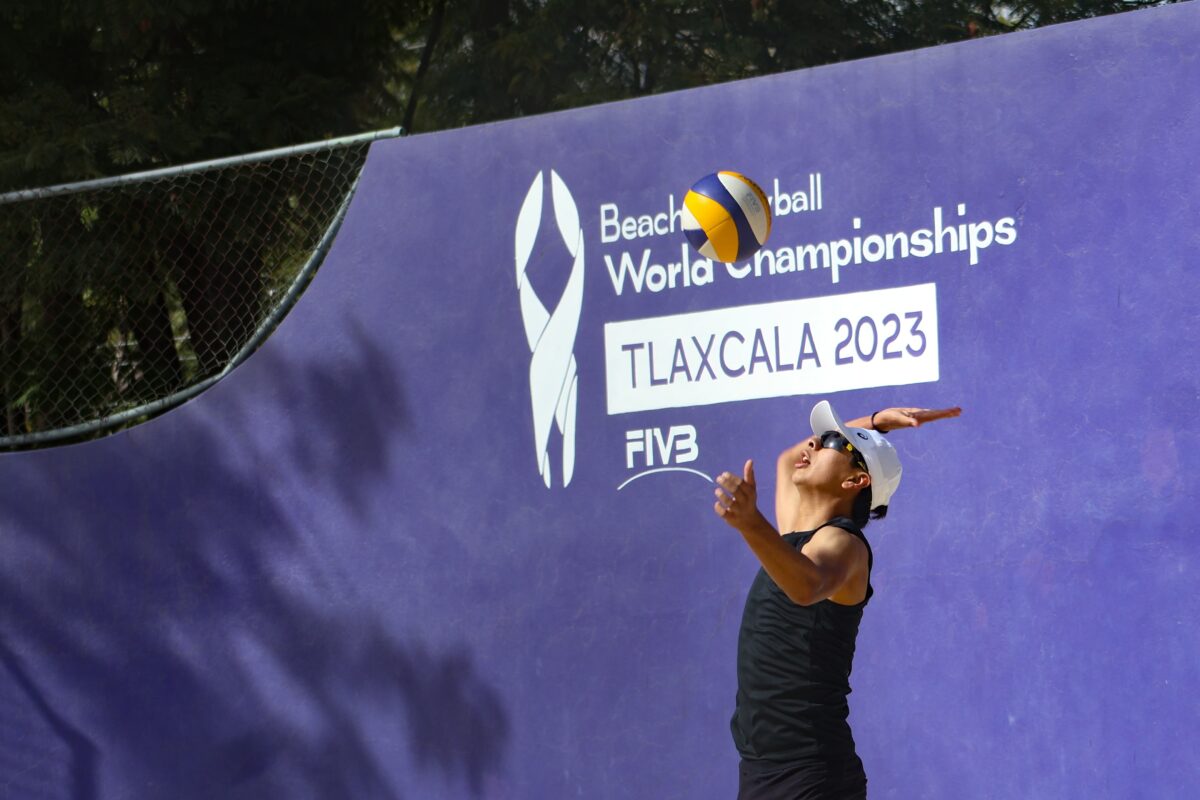 Deportistas de diferentes municipios del estado de Tlaxcala, se reunieron este día para participar en las visorías de voleibol de playa varonil y femenil