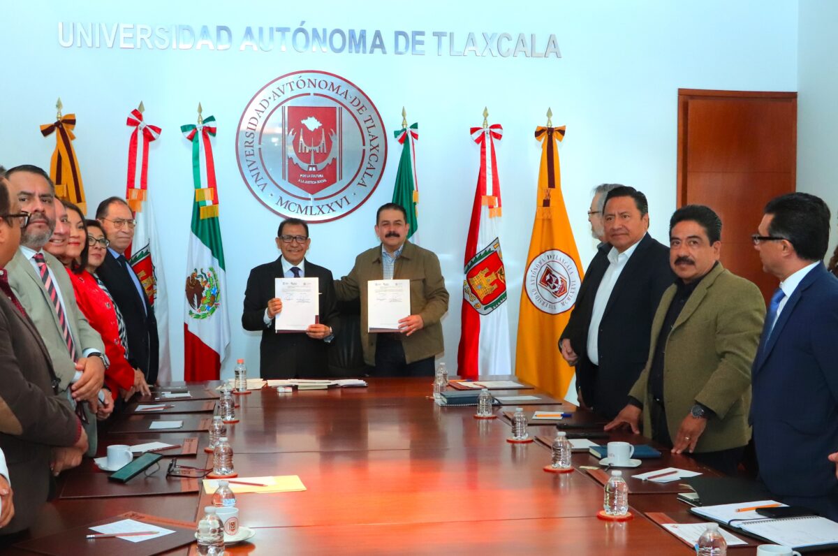 El Rector de la UATx y el Secretario de Educación, Ciencia, Tecnología e  Innovación del Estado de México firman convenio para impulsar la educación inicial