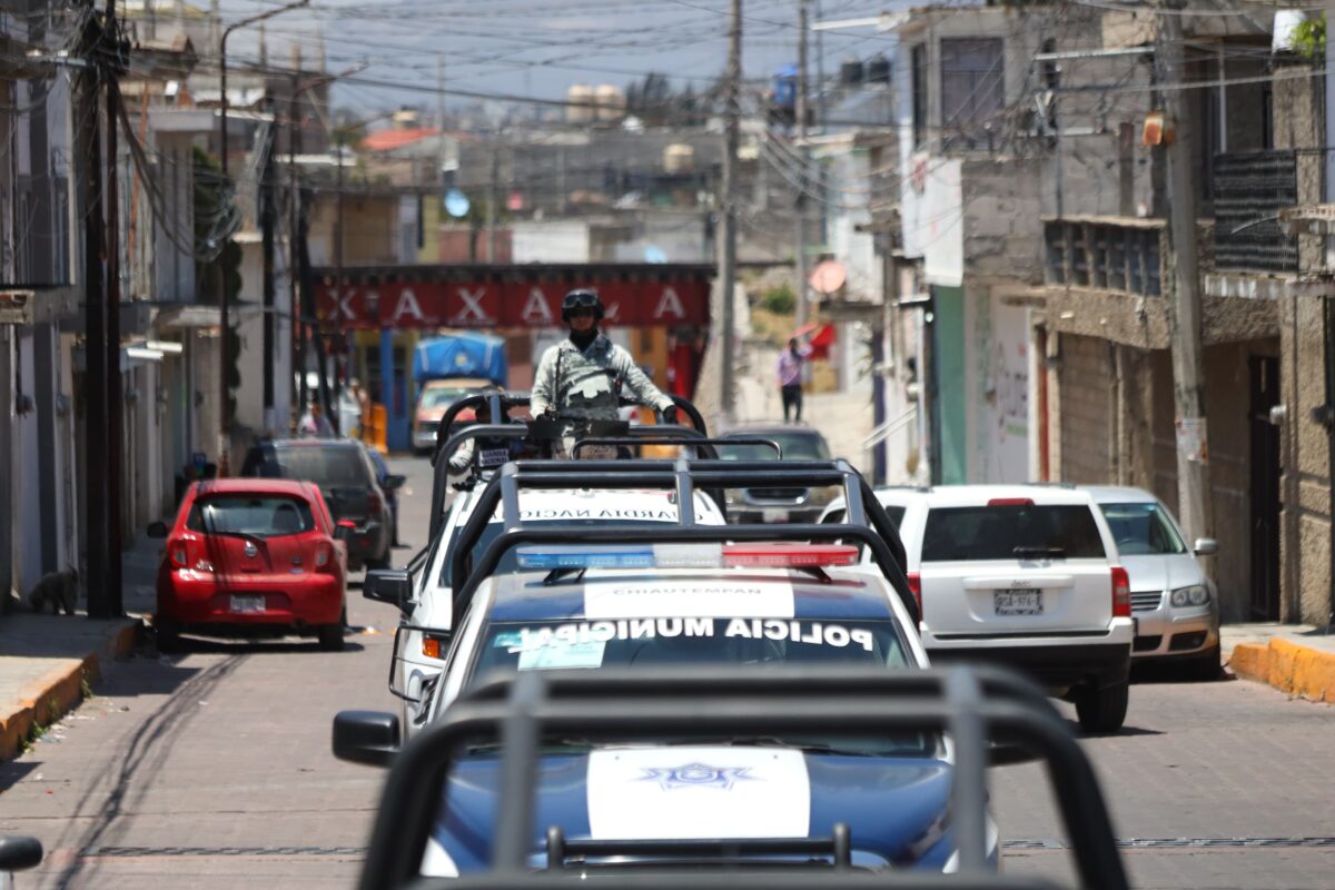 Unidades de seguridad de los tres niveles de gobierno, policía municipal, estatal, así como Guardia Nacional, realizaron recorridos el día de hoy