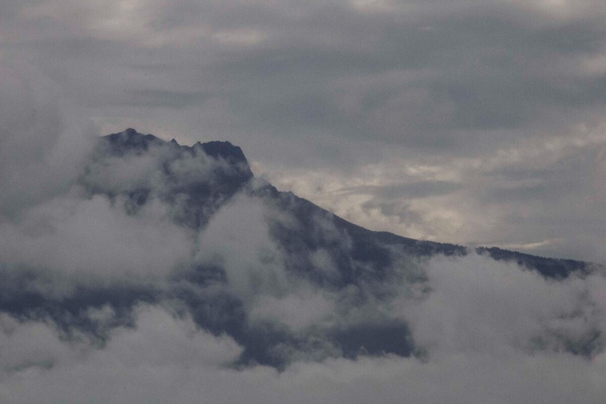 Esta mañana este es el aspecto que presentan las cumbres que rodean al estado de Tlaxcala,