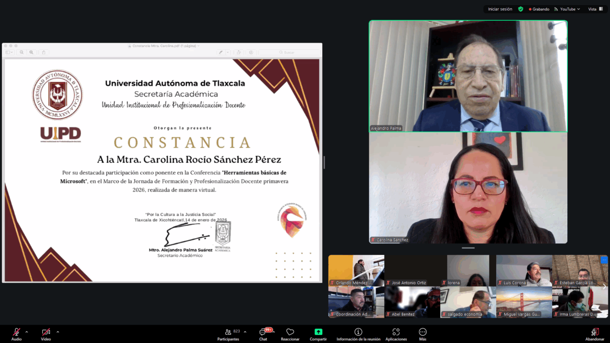 Actualizan a docentes de la UATx sobre herramientas  digitales disponibles para apoyar su labor en el aula