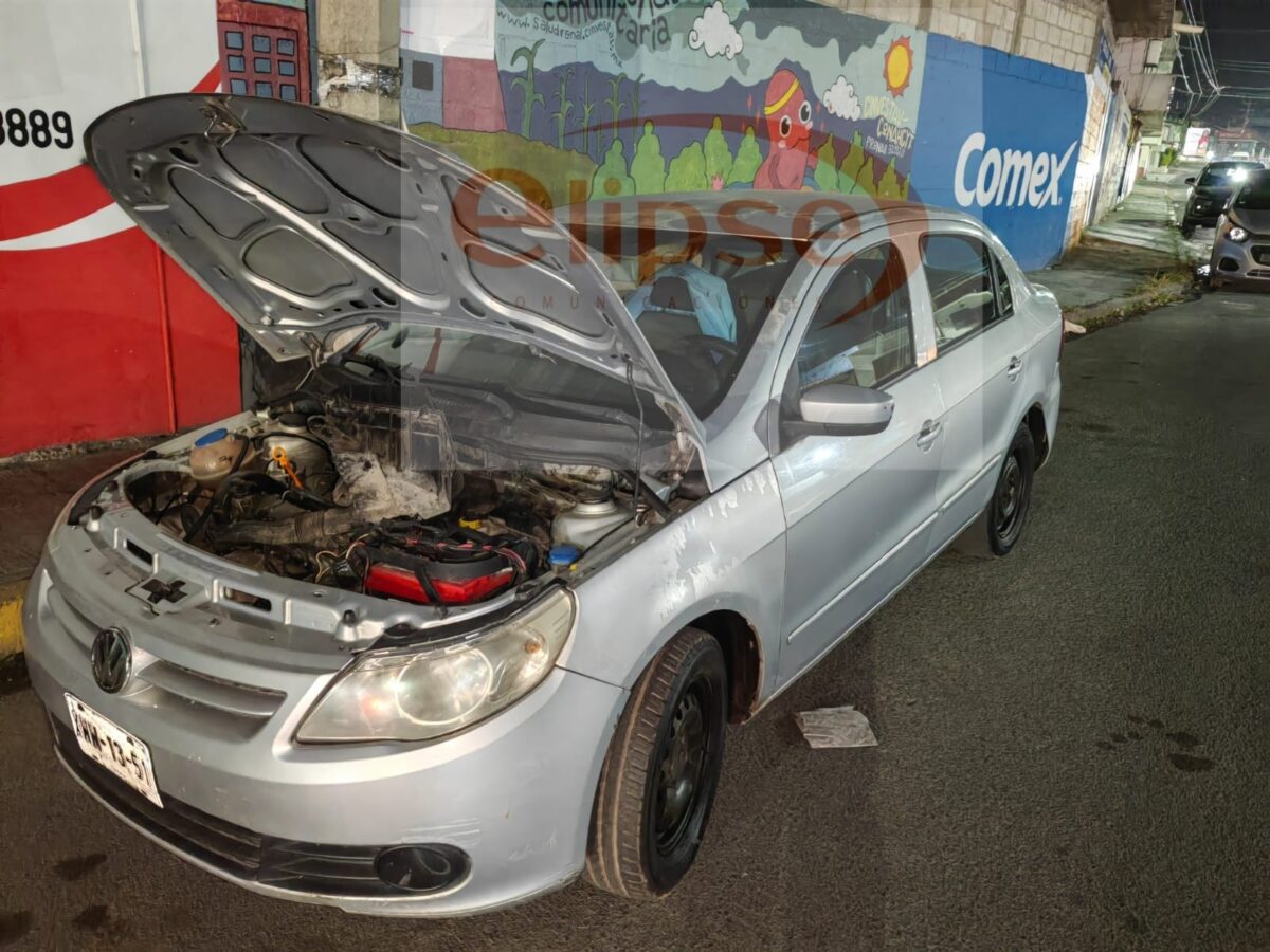 Roban computadoras de un auto en San Gabriel Cuauhtla, Tlaxcala