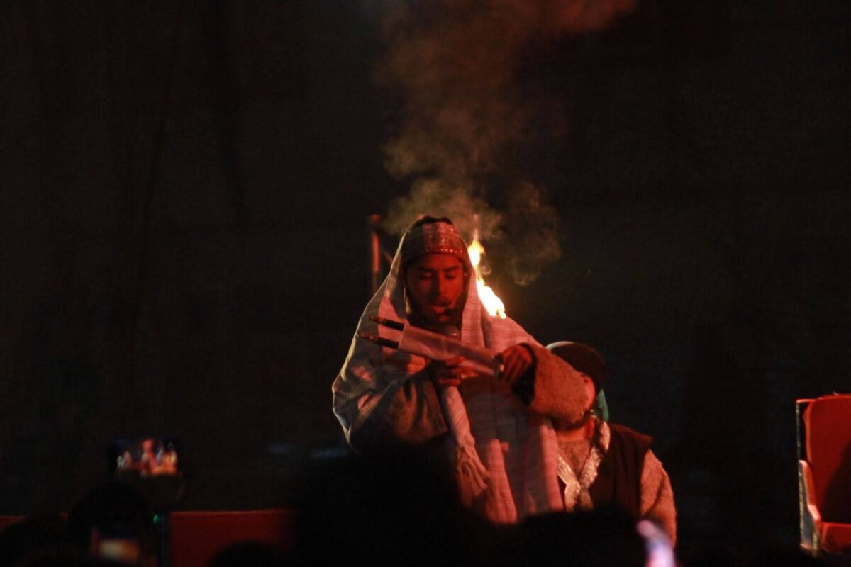 “Proyección Juvenil”, realizaron la noche de este miércoles la representación de pasajes bíblicos