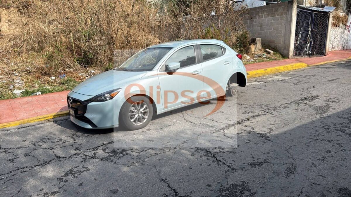 Rateros de llantas” pegan ahora en Chimalpa, Tlaxcala