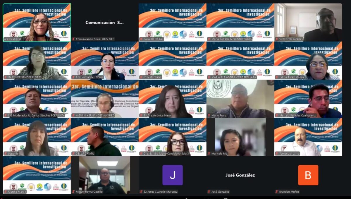 Comunidades educativas de Colombia, Puerto Rico y México participan en  3er Semillero Internacional de Investigación, convocado por la FCEA-UATx