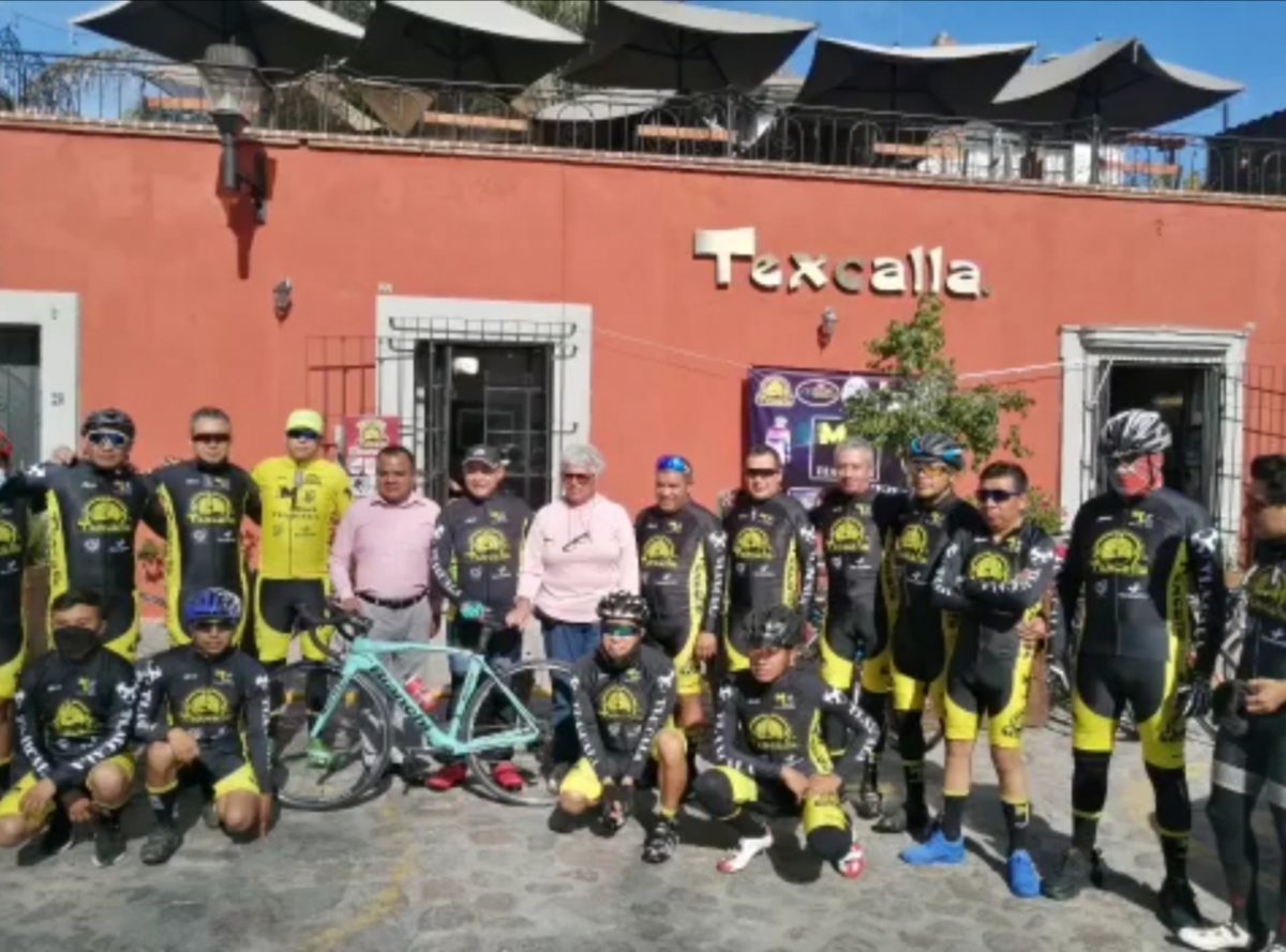 Texcalla café orgulloso patrocinador del equipo de ciclismo máster líder