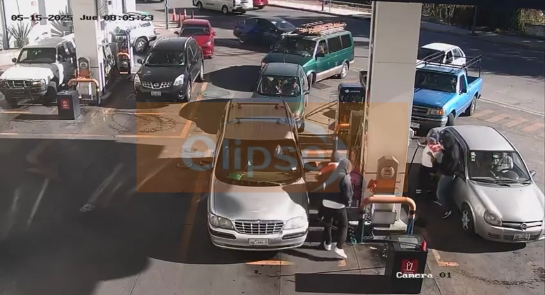 Roban gasolinera en Chiautempan con violencia y se llevan dinero y cosas de valor