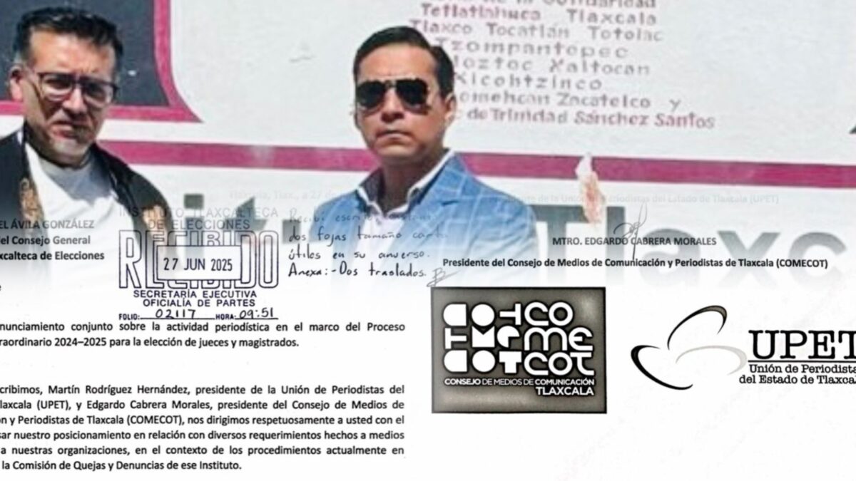 Formalizan UPET y COMECOT postura y petición ante el ITE por procedimientos contra medios