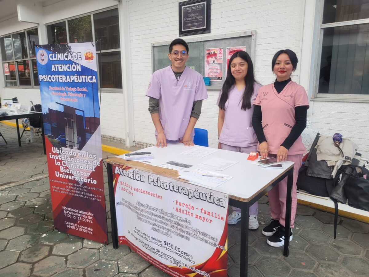 UATx brinda atención psicoterapéutica  accesible a la población tlaxcalteca   