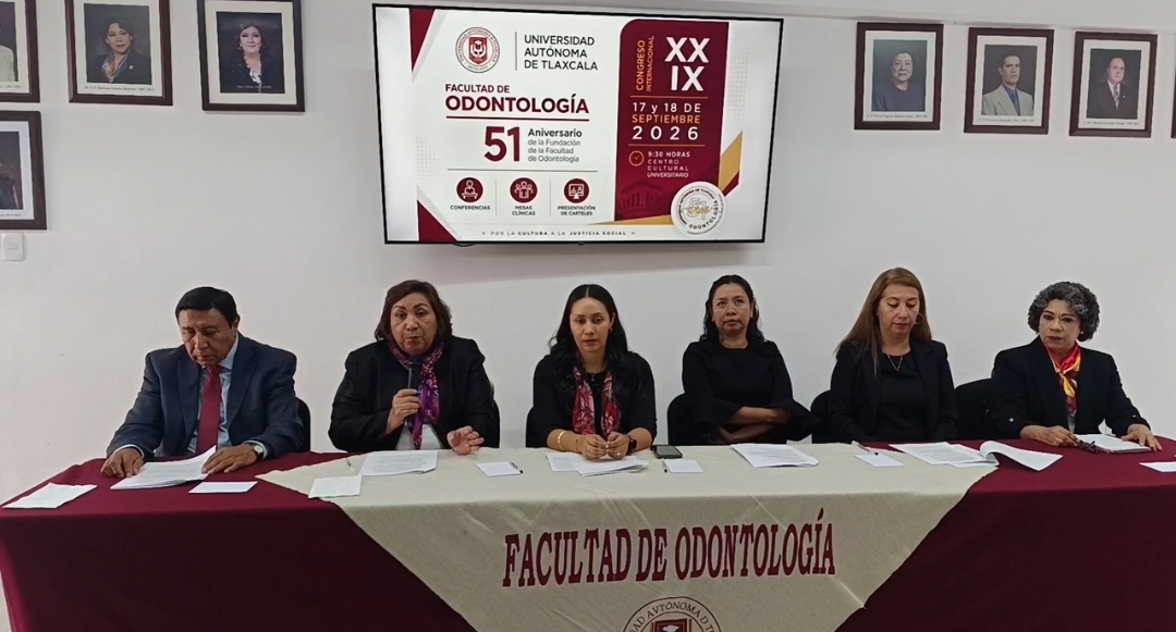 La Universidad Autónoma de Tlaxcala, presentó el XXIX Congreso Internacional de Especialidades Odontológicas que se realizará el 17 y 18 de Septiembre.
